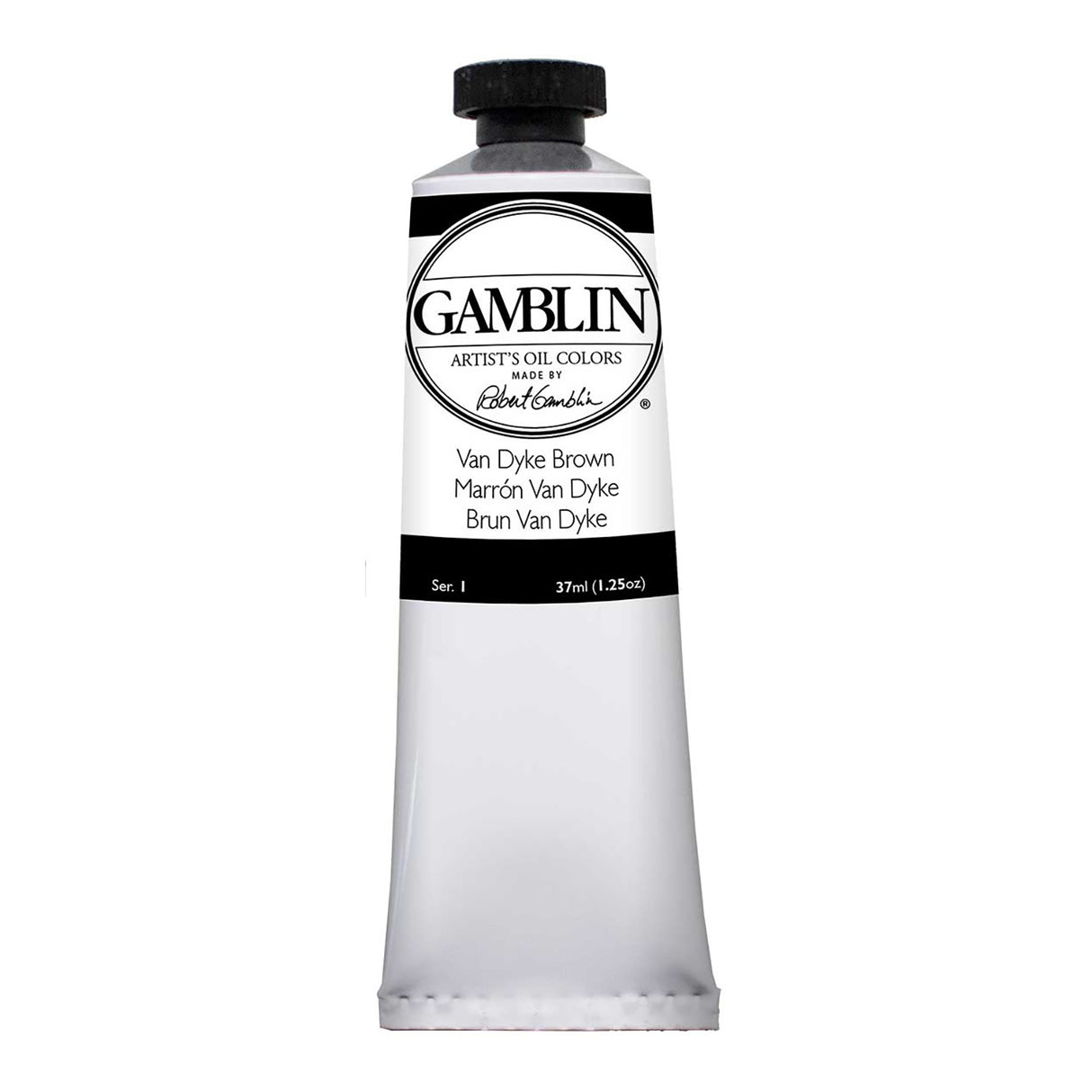 Gamblin Artist Grade Oil Color, 37ml, Van Dyke Brown