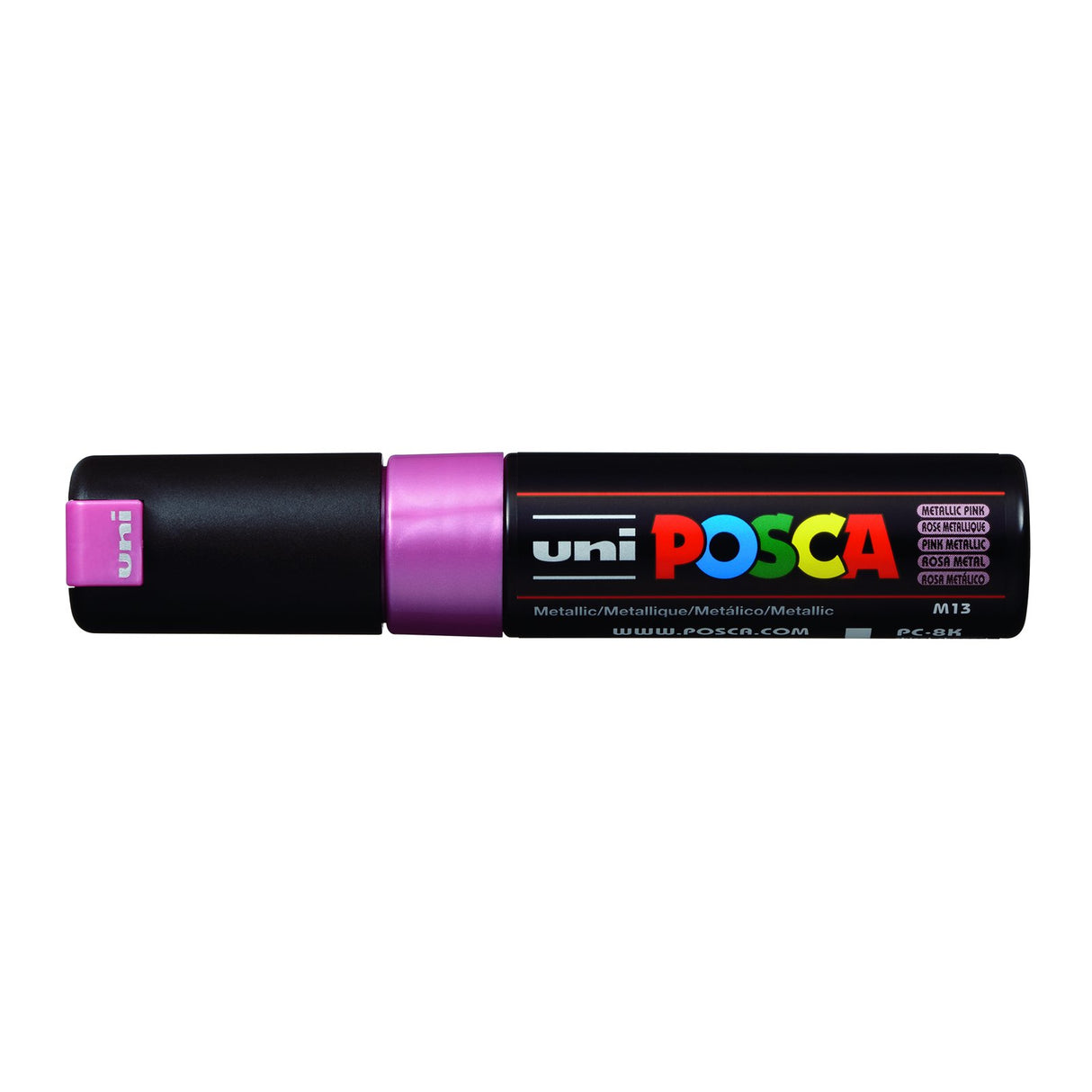 POSCA Paint Marker, PC-8K Broad Chisel, Metallic Pink
