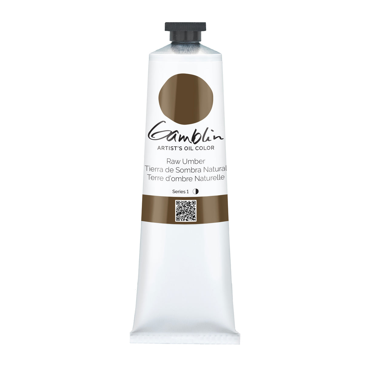Gamblin Artist Grade Oil Color, 150ml, Raw Umber