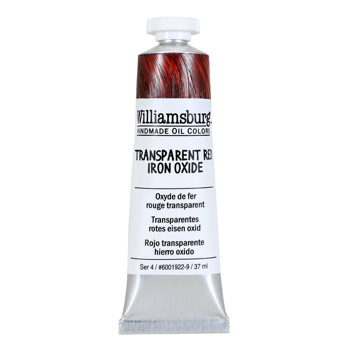 Williamsburg Artist Oil Color, 37ml Tube, Transparent Red Iron Oxide