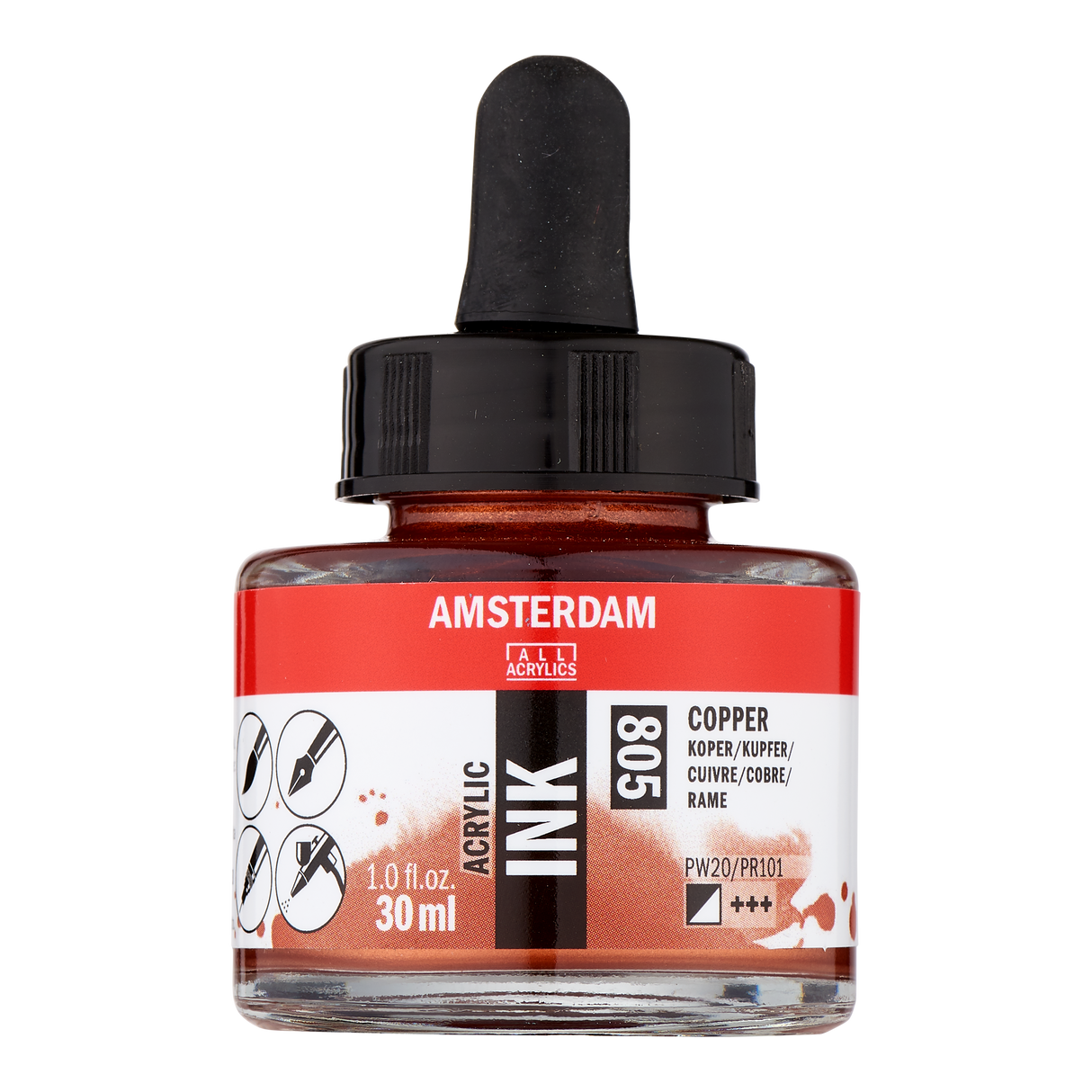 Amsterdam Acrylic Ink, 30ml, Copper
