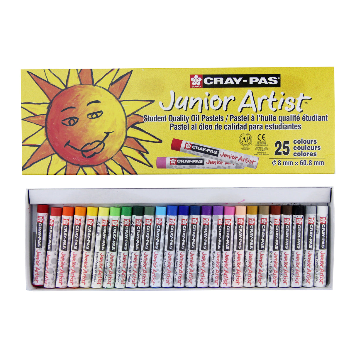 Sakura Cray-Pas Junior Artist Oil Pastel Set, 25-Colors