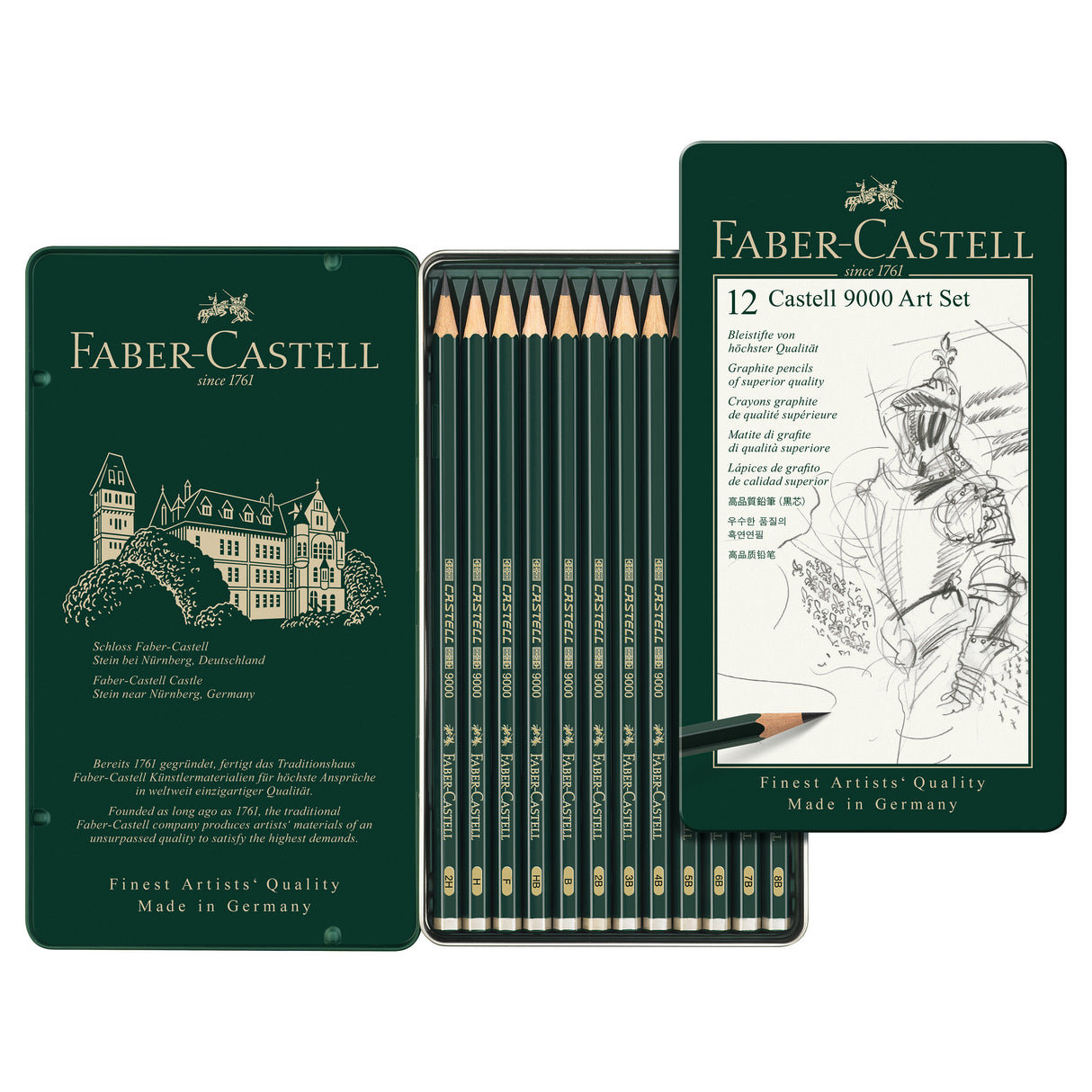 Faber-Castell 9000 Art Set, 12-Pencils
