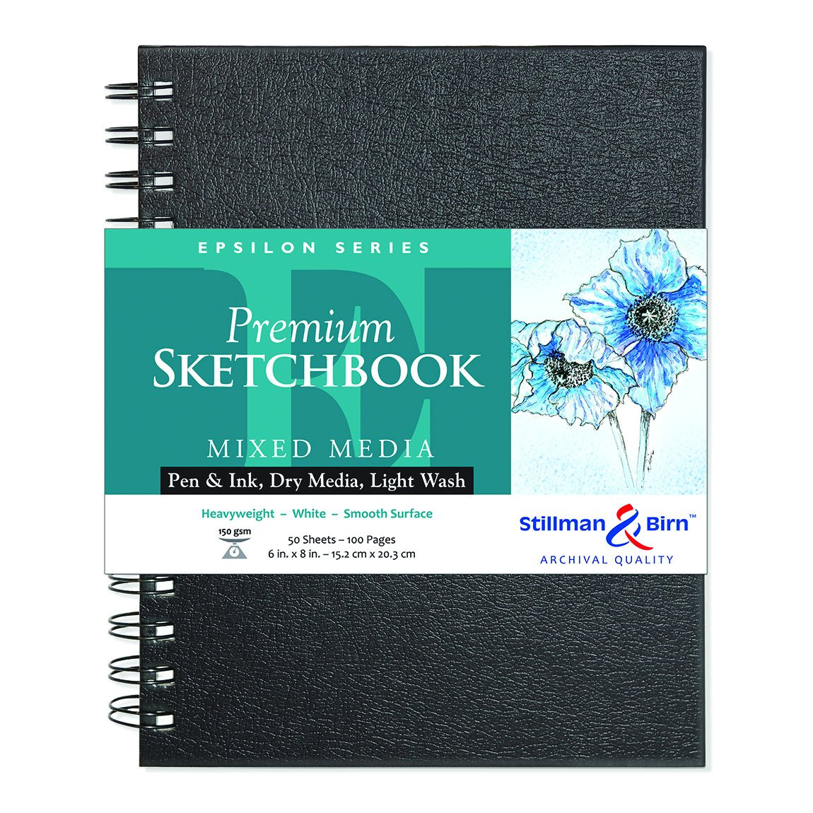 Stillman & Birn Epsilon Series Premium Wire-Bound Sketchbook, 6 in x 8 in
