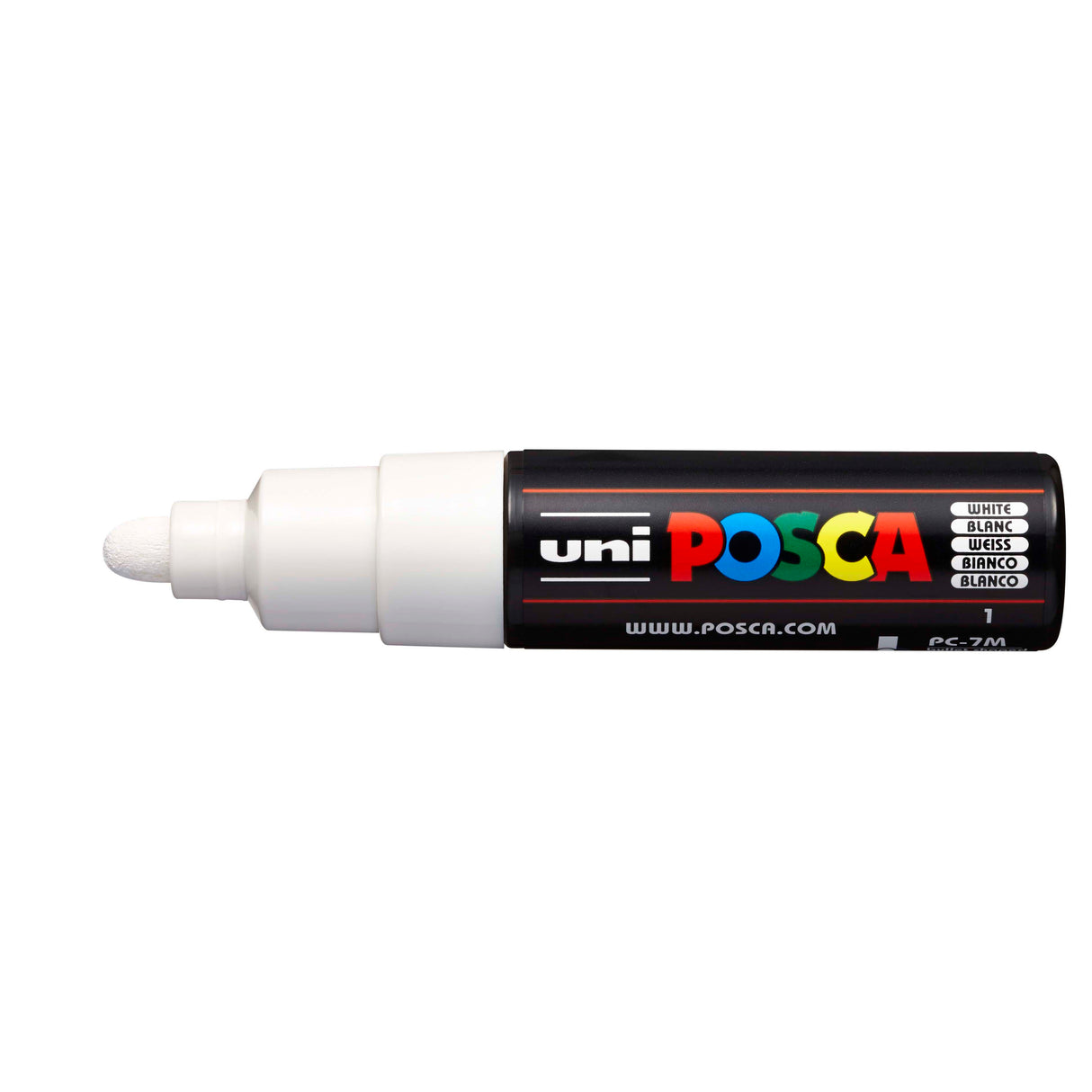 POSCA Paint Marker, PC-7M Broad Bullet, White