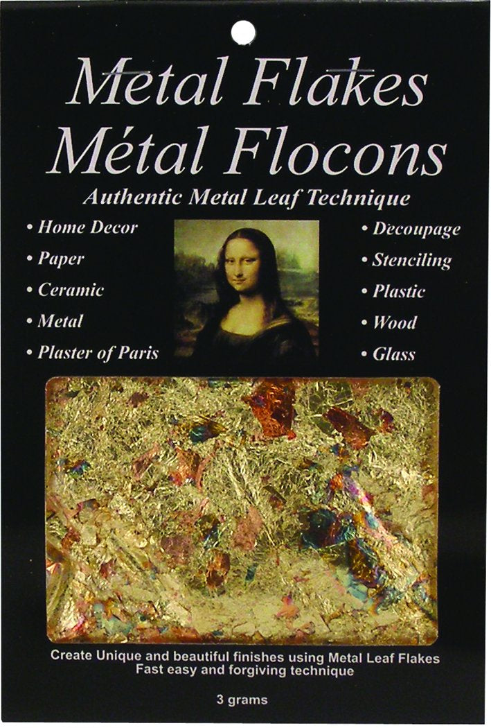 Mona Lisa  Metal Leaf Flakes  Variegated  Peggable