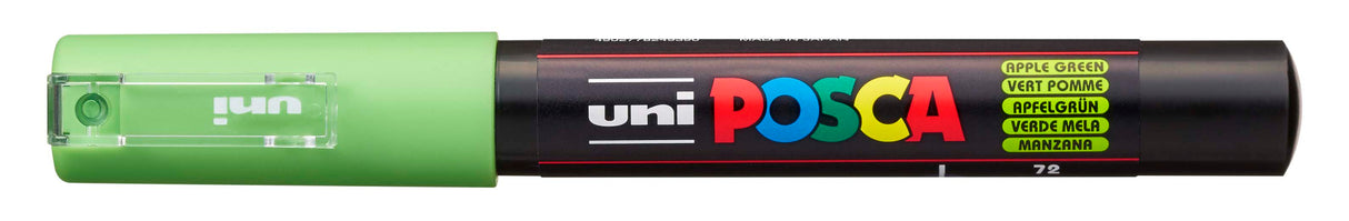 POSCA Paint Marker, PC-1M, Extra-Fine Bullet, Apple Green