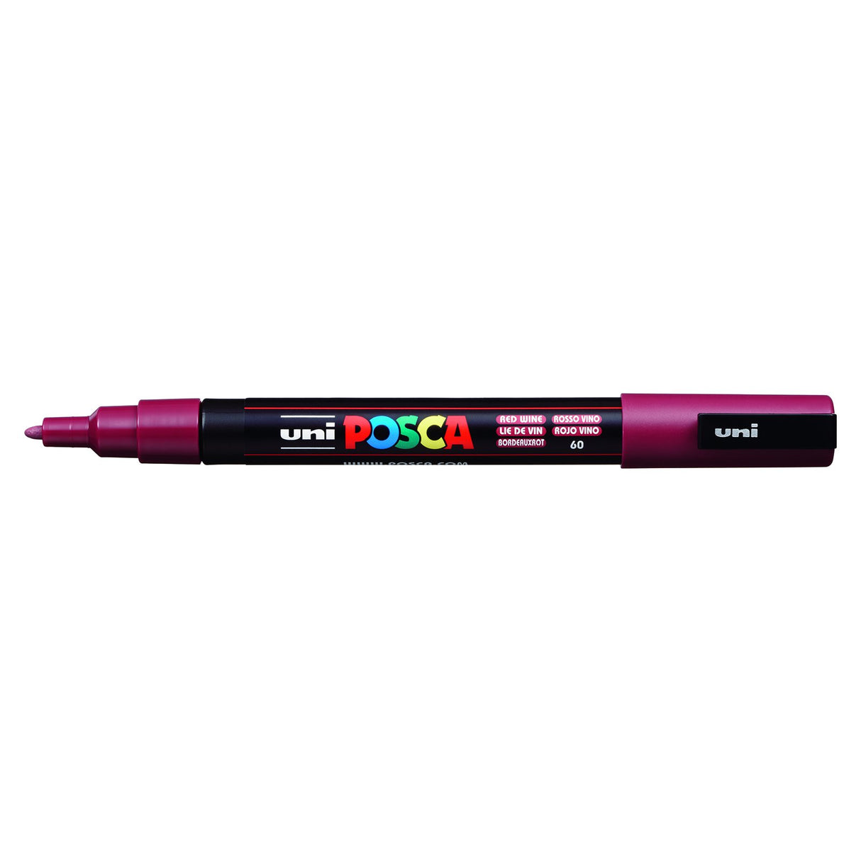 POSCA Paint Marker, PC-3M Fine Bullet, Red Wine