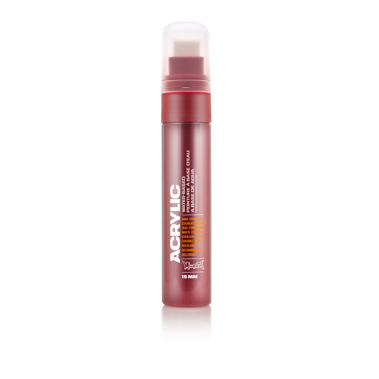 Montana Cans Acrylic Paint Marker, 15mm, Standard Nib, Shock Kent Blood Red