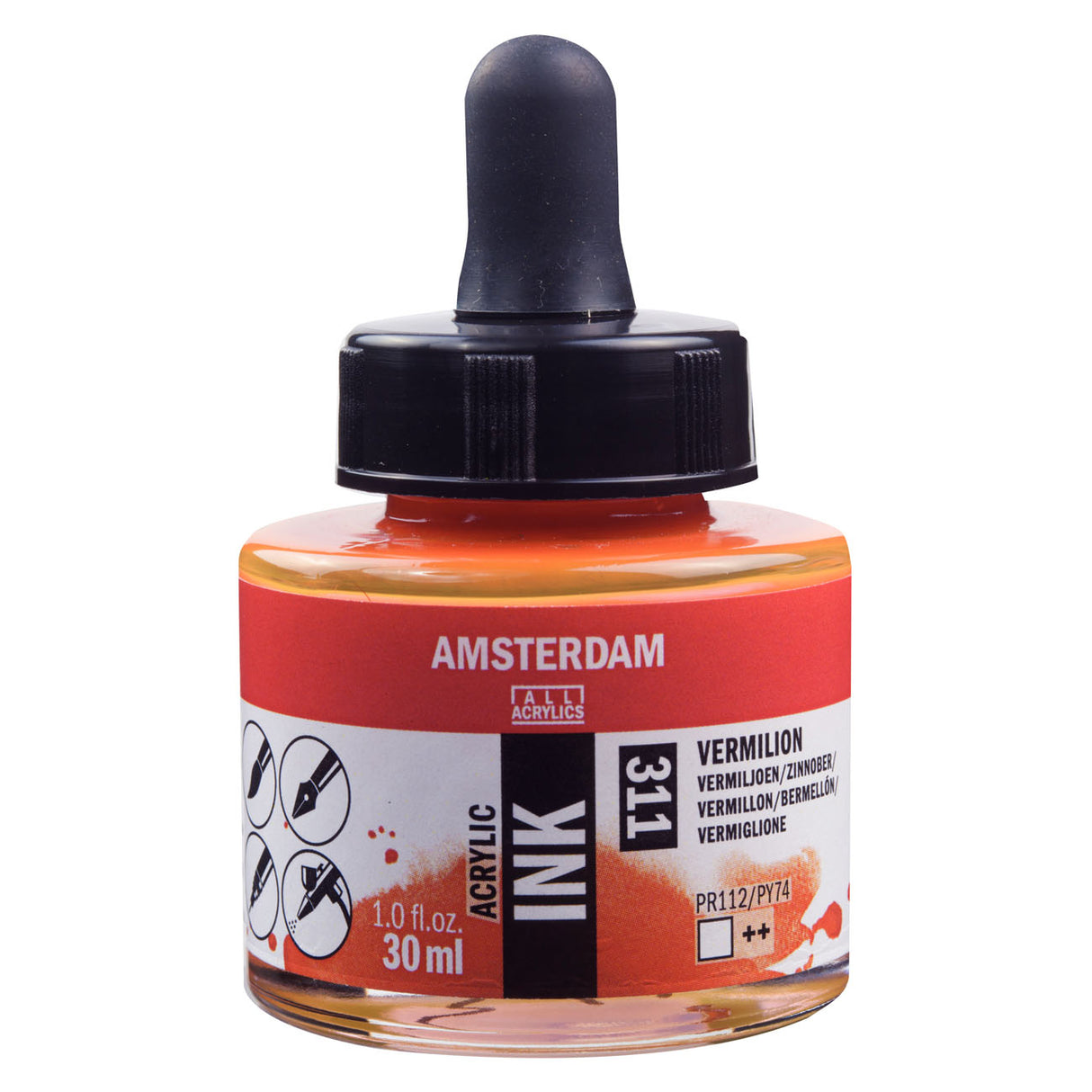 Amsterdam Acrylic Ink, 30ml, Vermilion