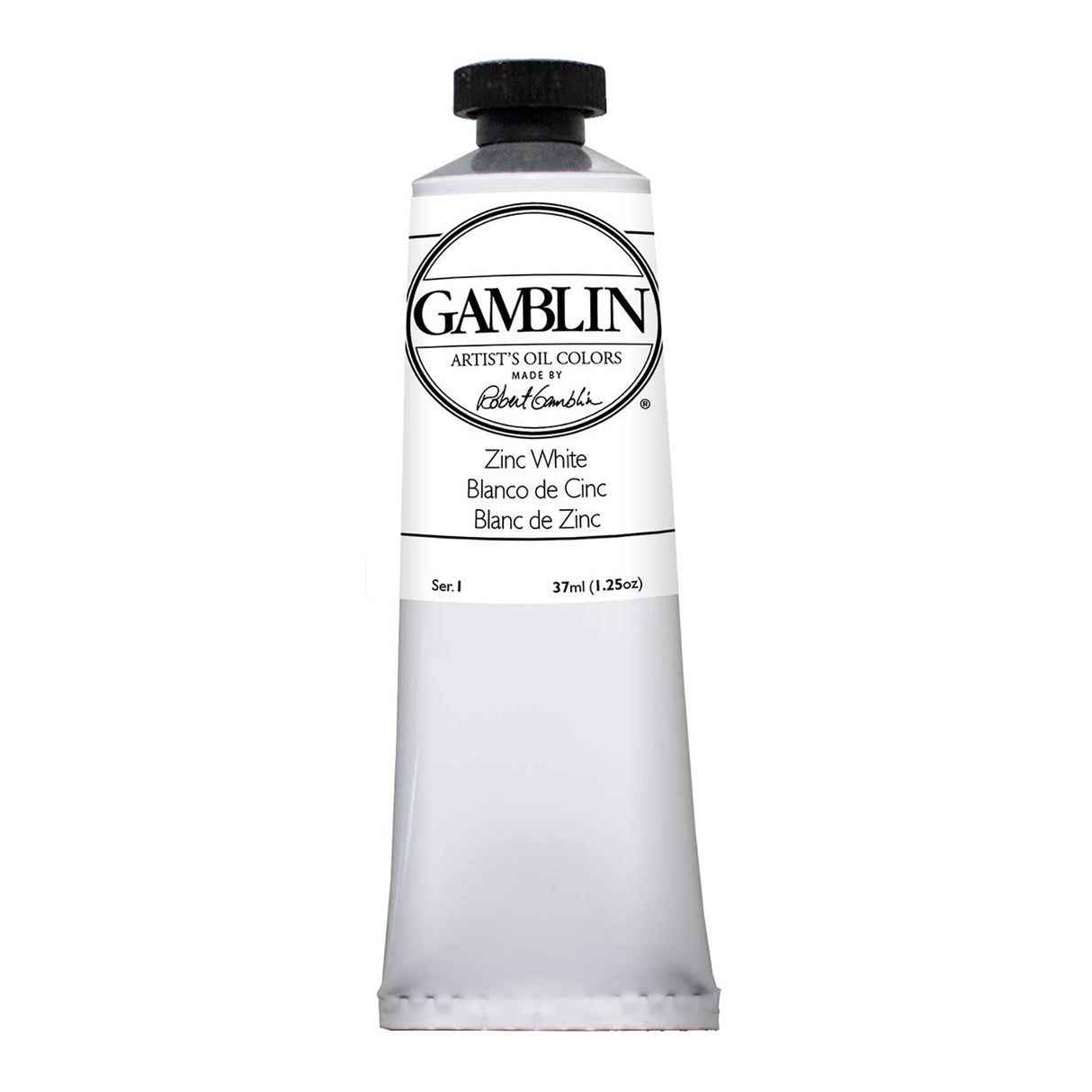 Gamblin Artist Grade Oil Color, 37ml, Zinc White