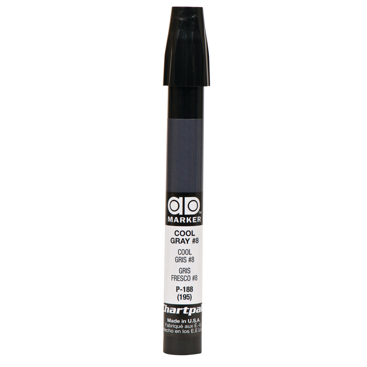 Chartpak Ad Marker, Cool Gray 8