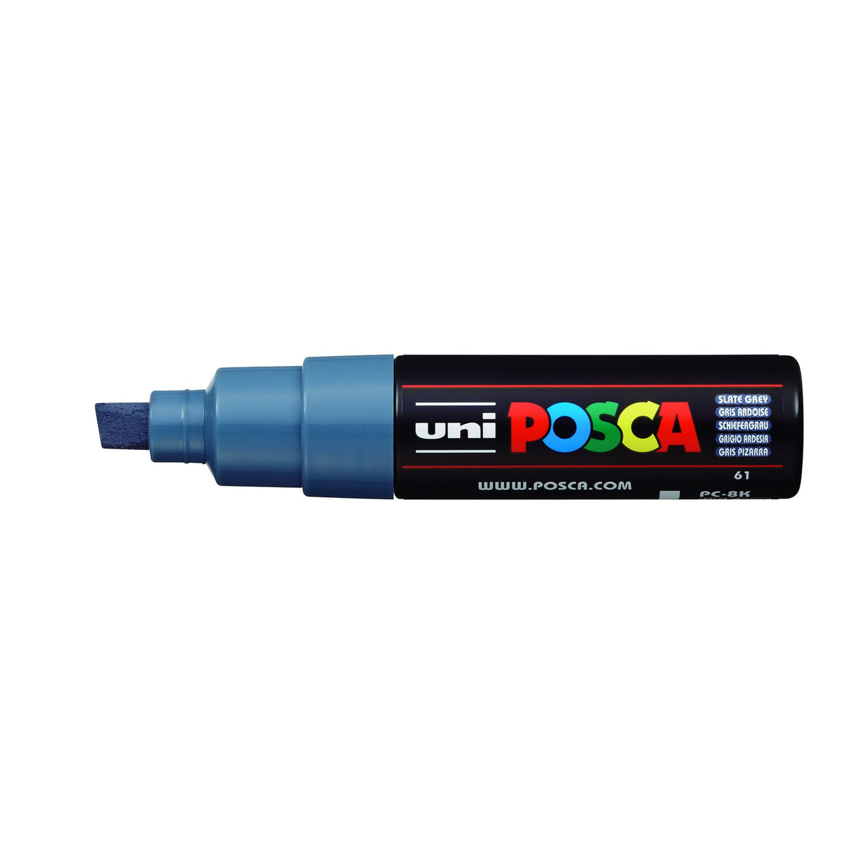 POSCA Paint Marker, PC-8K Broad Chisel, Slate Grey