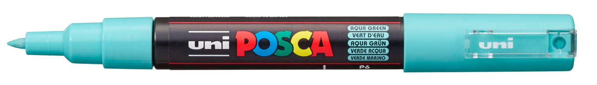 POSCA Paint Marker, PC-1M, Extra-Fine Bullet, Aqua Green