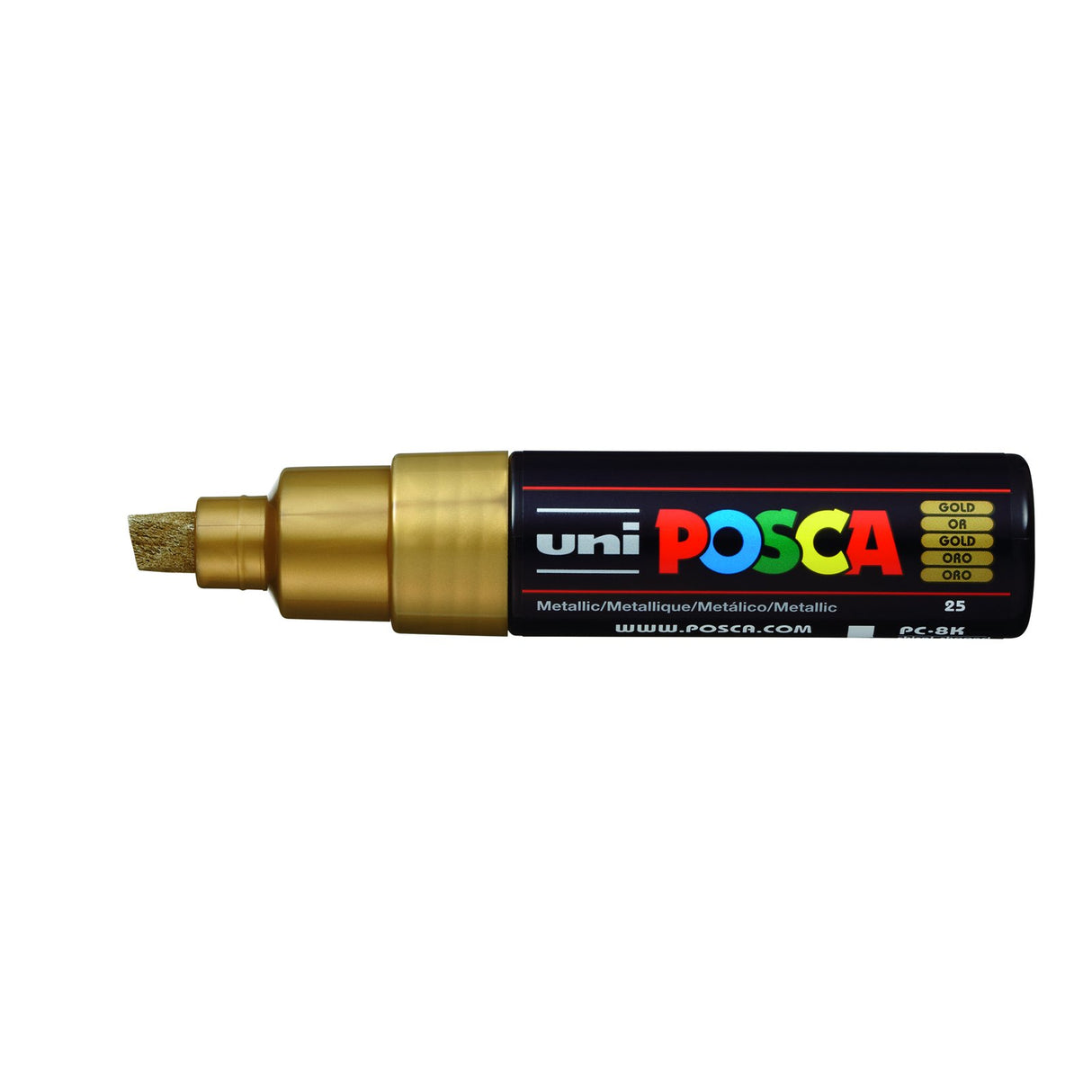 POSCA Paint Marker, PC-8K Broad Chisel, Gold